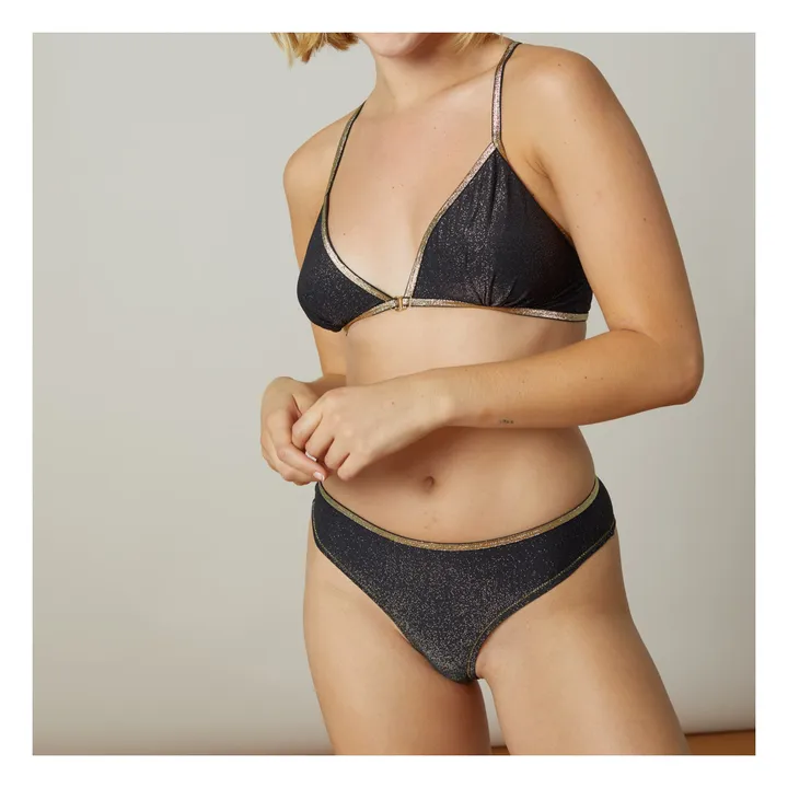 La Nouvelle Brassière Angèle Métallisée | Noir
