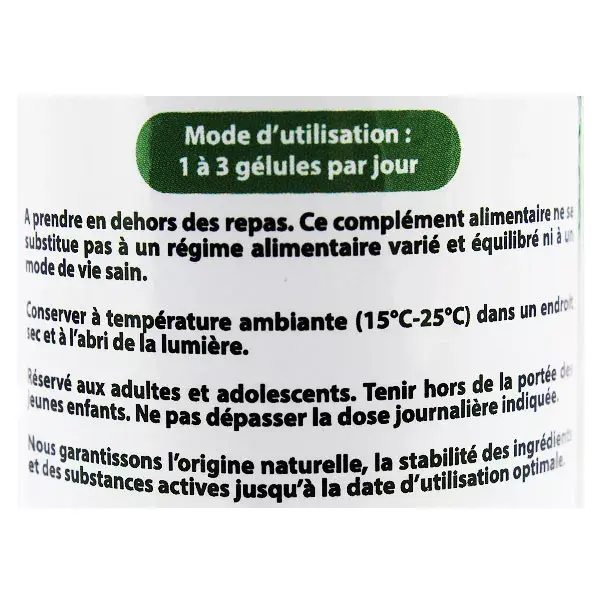 Vit'all+ Gemm'Vital Groselha Preta Orgânica 60 cápsulas vegetais