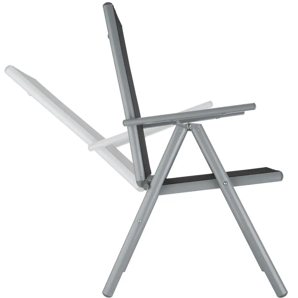 tectake Aluminium tuinset 6 1 - Zilver
