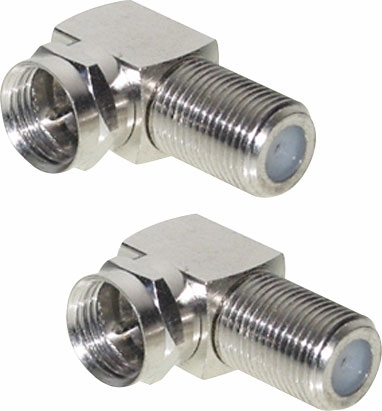 Berger Winkeladapter F-Stecker/F-Buchse 2er Set 90 Grad