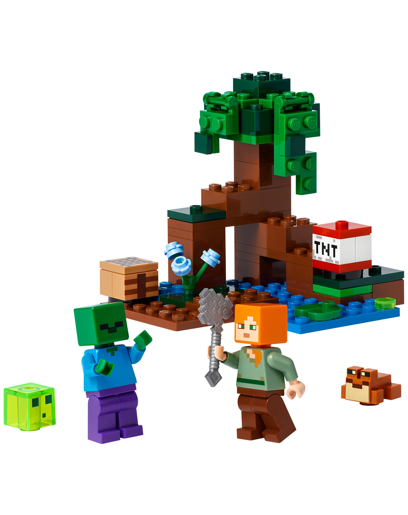 LEGO® Minecraft 21240 Das Sumpfabenteuer