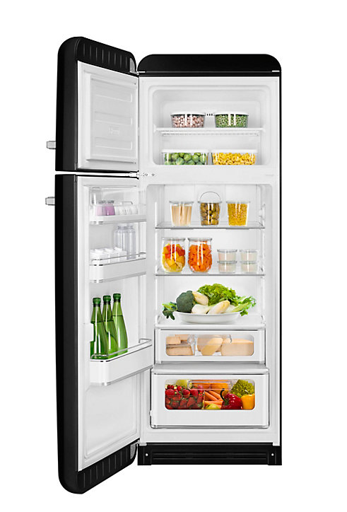 Réfrigérateur congélateur à poser ouverture gauche Smeg FAB30LBL5 222L / 72L noir