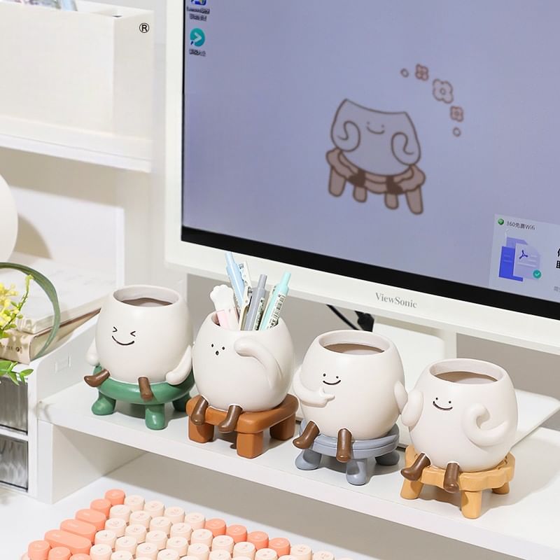 Coolkiss - Cartoon Mini Tuinpot Ornament (Diverse Ontwerpen)
