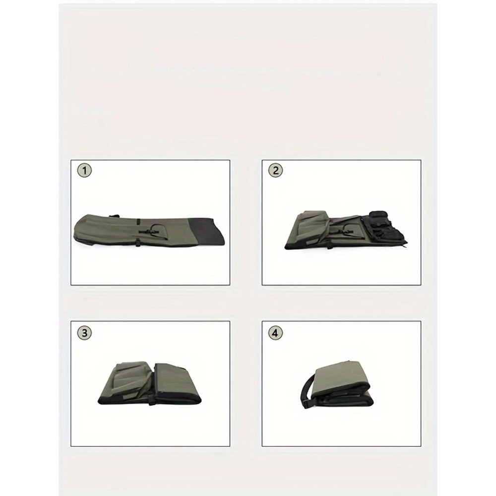 (10L) Angel Tasche Angelruten Organizer Fischer Outdoor Tragetasche mit 5 Rutenhalter - Grün