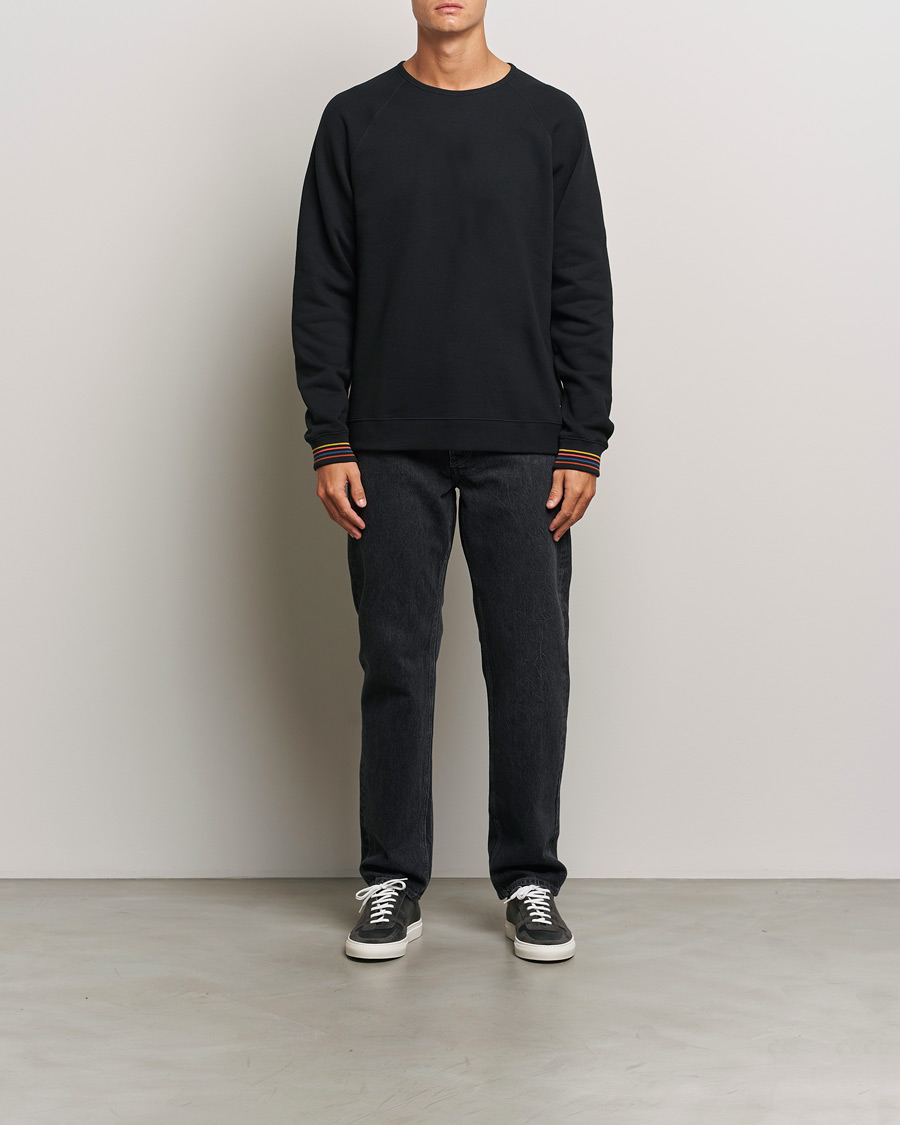Paul Smith Artist Rib Crew Neck Sweatshirt Black
