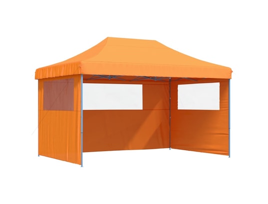 VIDAXL - Tente de réception pliable escamotable avec 3 parois latéral...