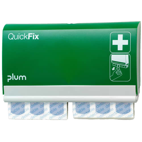 Distributeur de pansements QuickFix Plum 2 x 45 pansements détectables