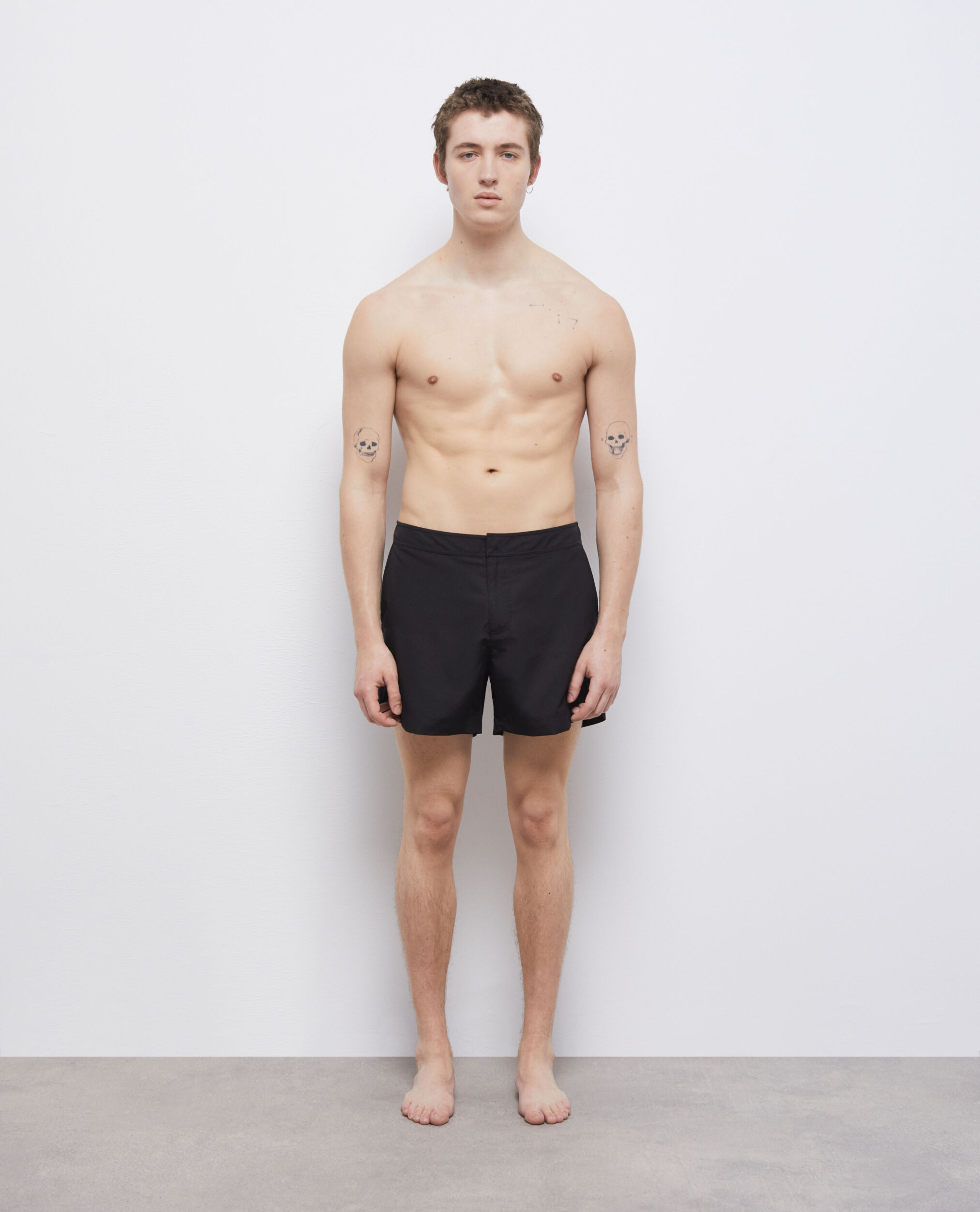 Short de bain noir avec logo