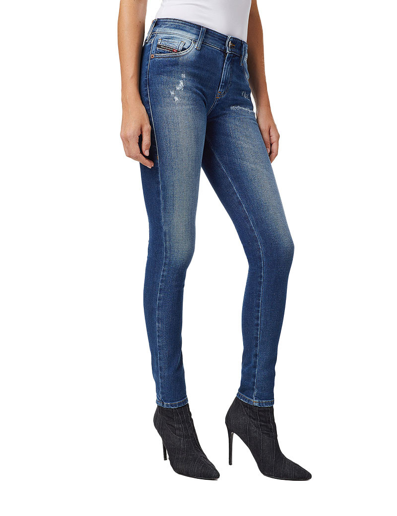 DIESEL JEAN FEMME SLANDY 9PU BLEU MOYEN