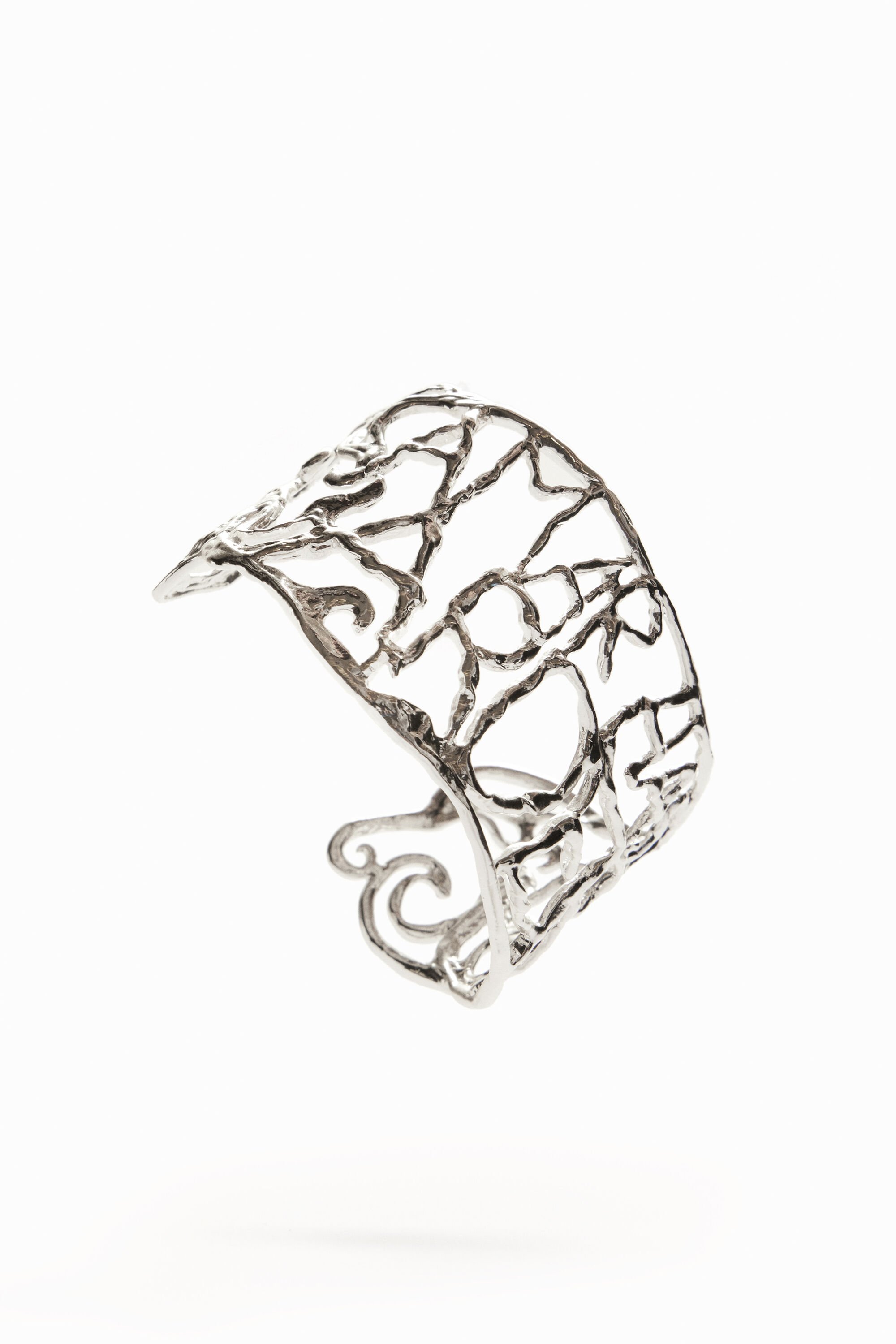 Bracelet large message plaqué argent Zalio