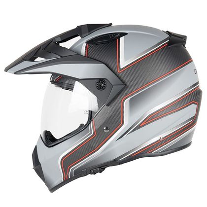 Casque Dexter LADAK CARBON MATT 22.06 - Gris / Rouge