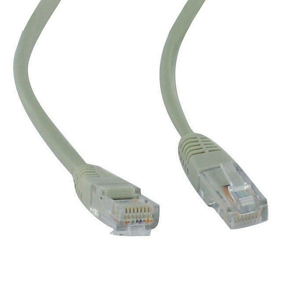 Câble RJ 45 5E longueur 5 m  droit coloris gris
