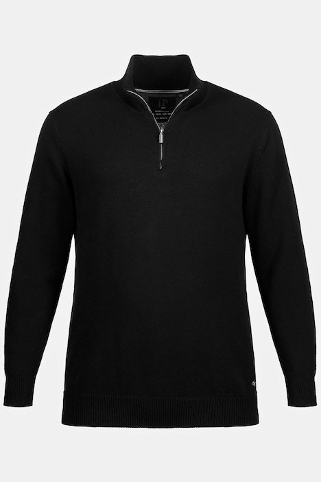 JP 1880 Stricktroyer, Stehkragen, Zipper, Langarm, bis 7 XL