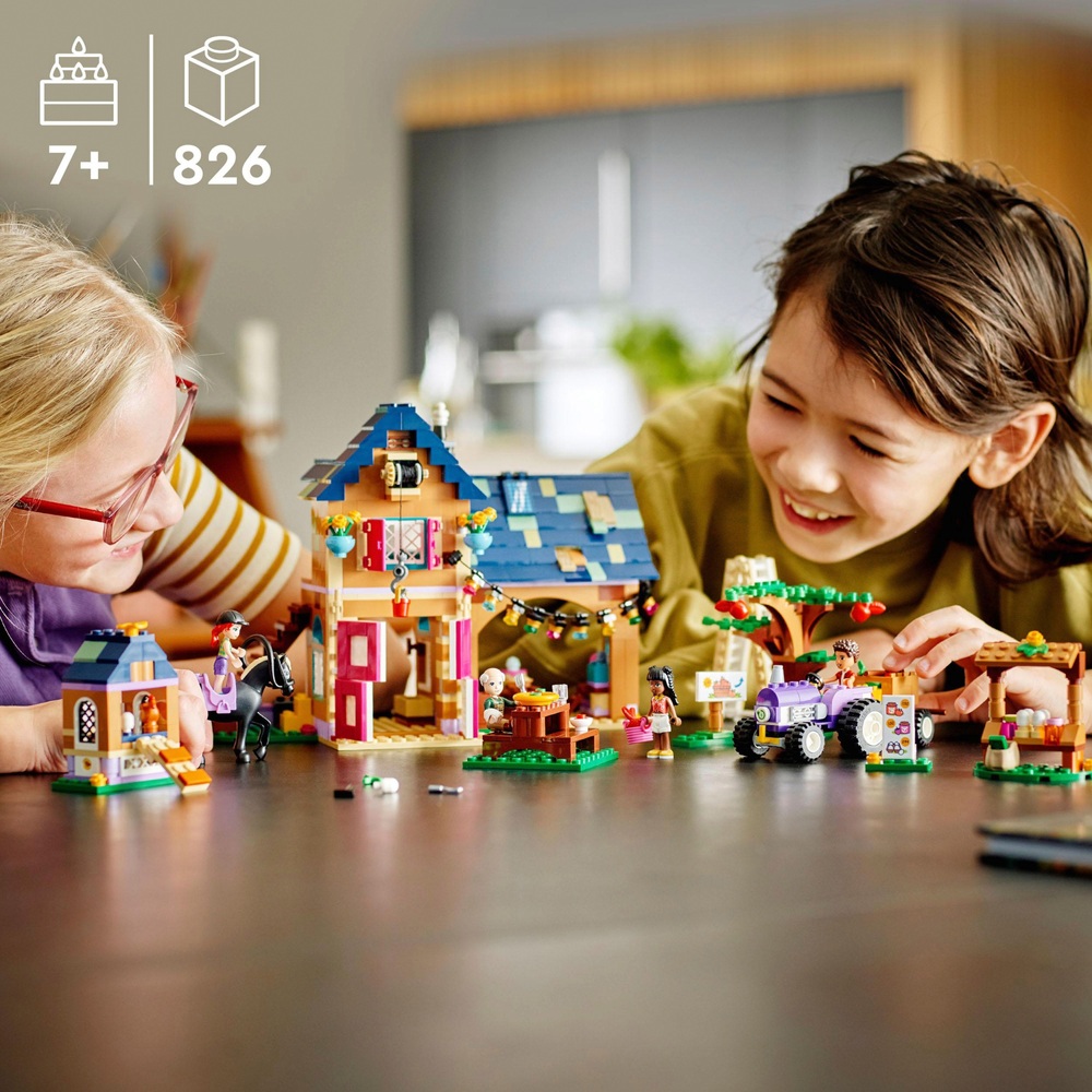 LEGO Friends 41721 Bio-Bauernhaus-Spielzeug mit Pferdestall