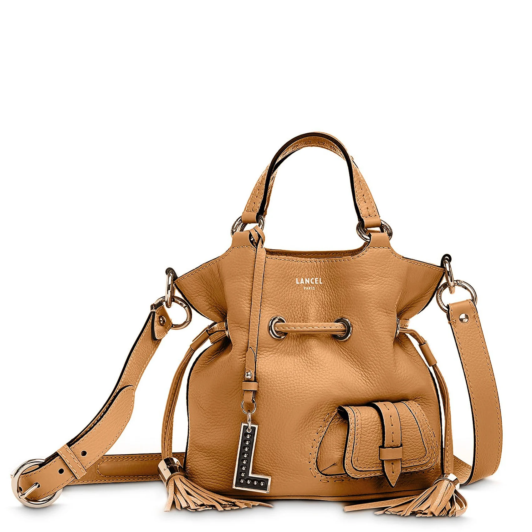 PREMIER FLIRT - Sac seau en cuir grainé | Marron