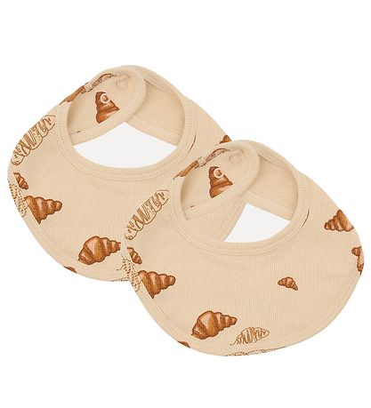 VACVAC Babylätzchen - 2er-Pack - Rib - Ausstecher - Croissant BI