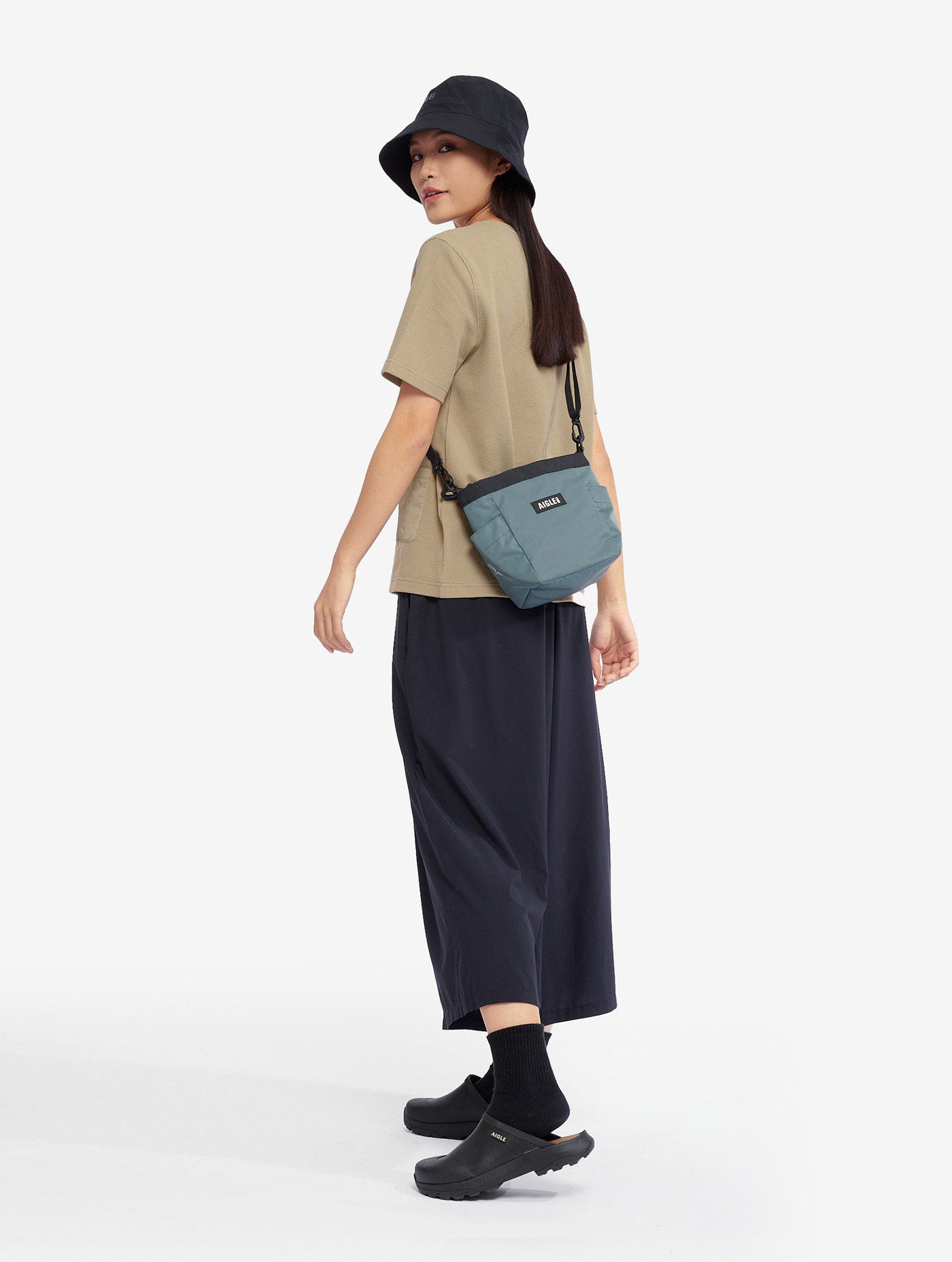 Sac Kinchaku en nylon recyclé (3 l) ALOE I