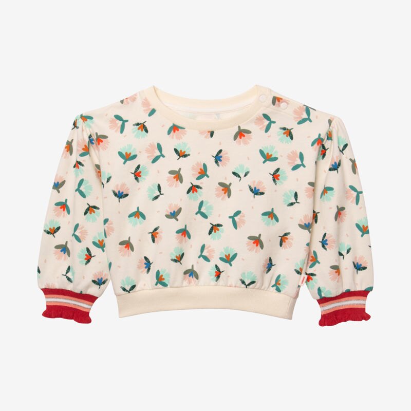 Sweat bébé fille herbier blanc Catimini Blanc