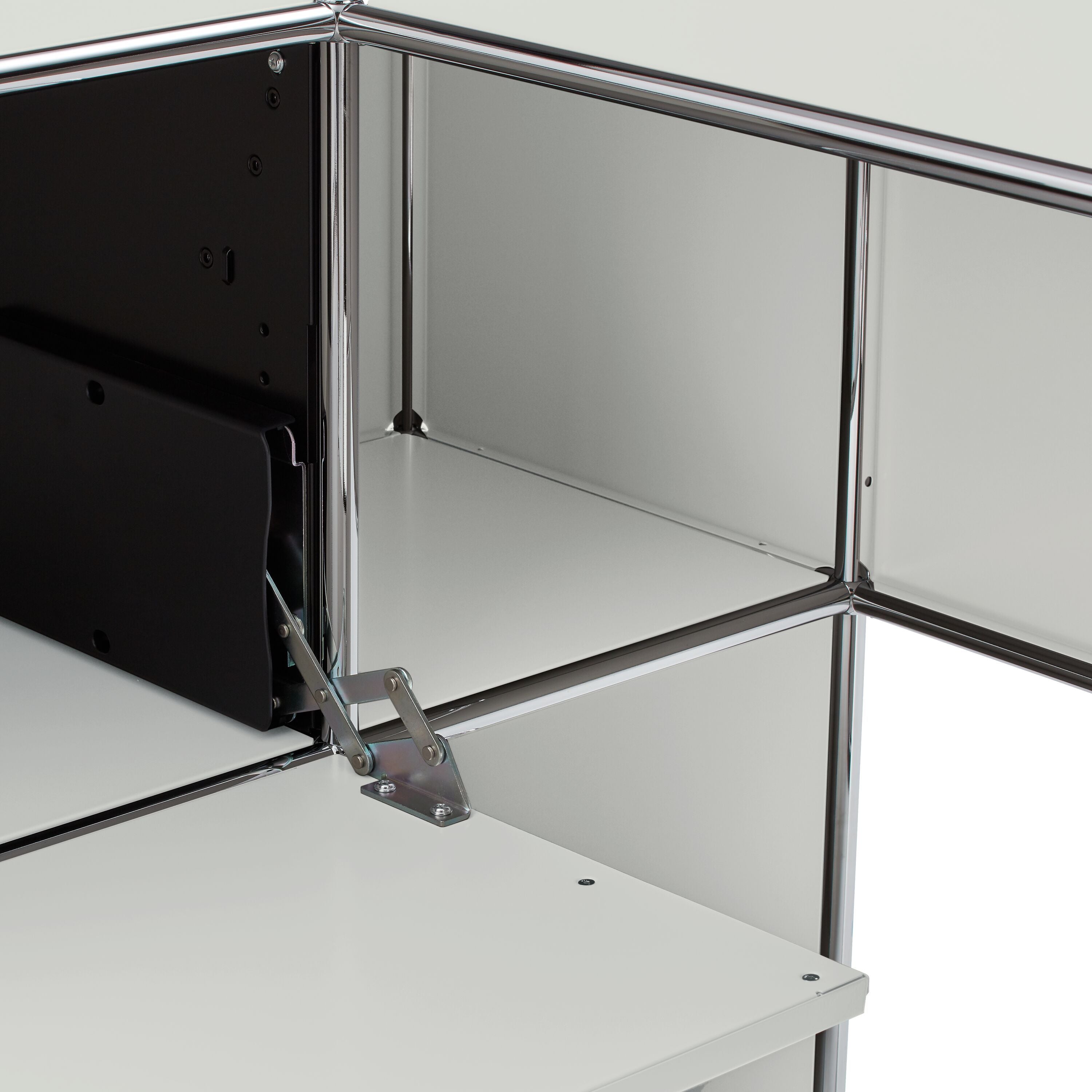 FLEXCUBE Eckschreibtisch - Hellgrau / B: 152.0 cm x T: 115.0 cm x H: 80.0 cm