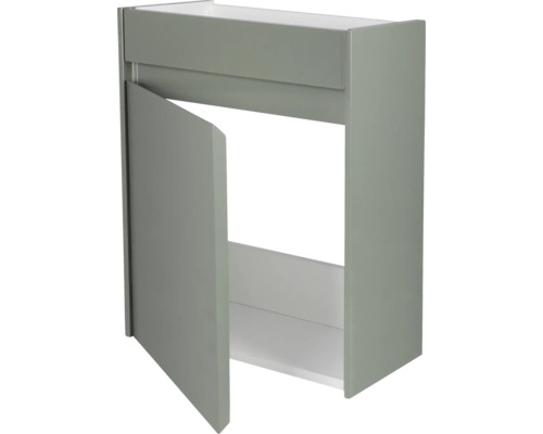 HURA L 40 cm groene wastafelmeubel, deurscharnier links of rechts