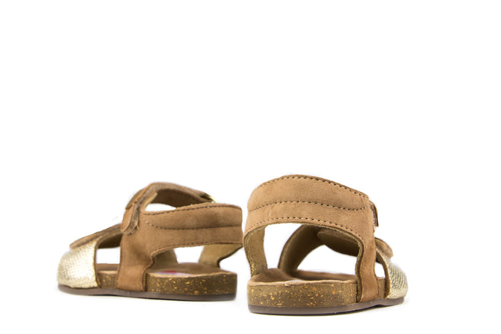 Shoesme Sandaal Light Gold Cognac