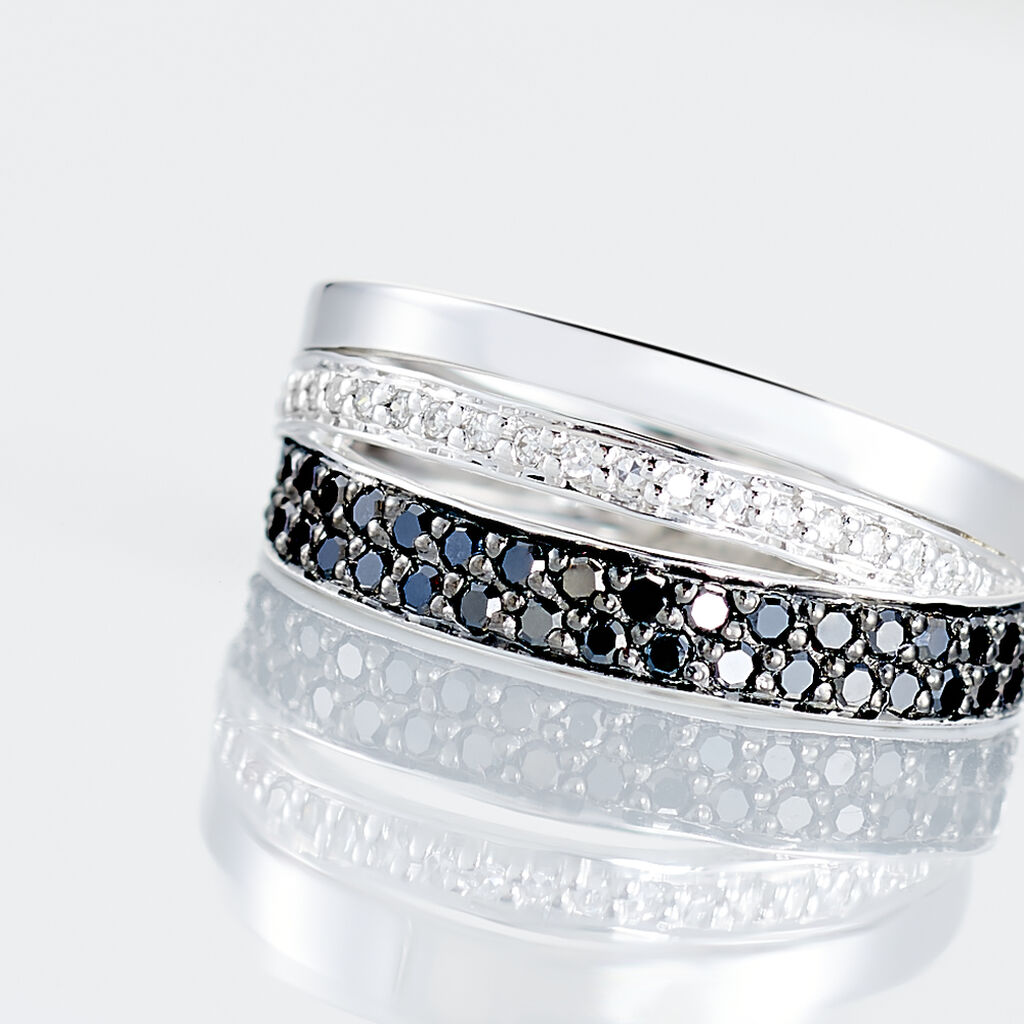 Bague Virginie Or Blanc Diamant