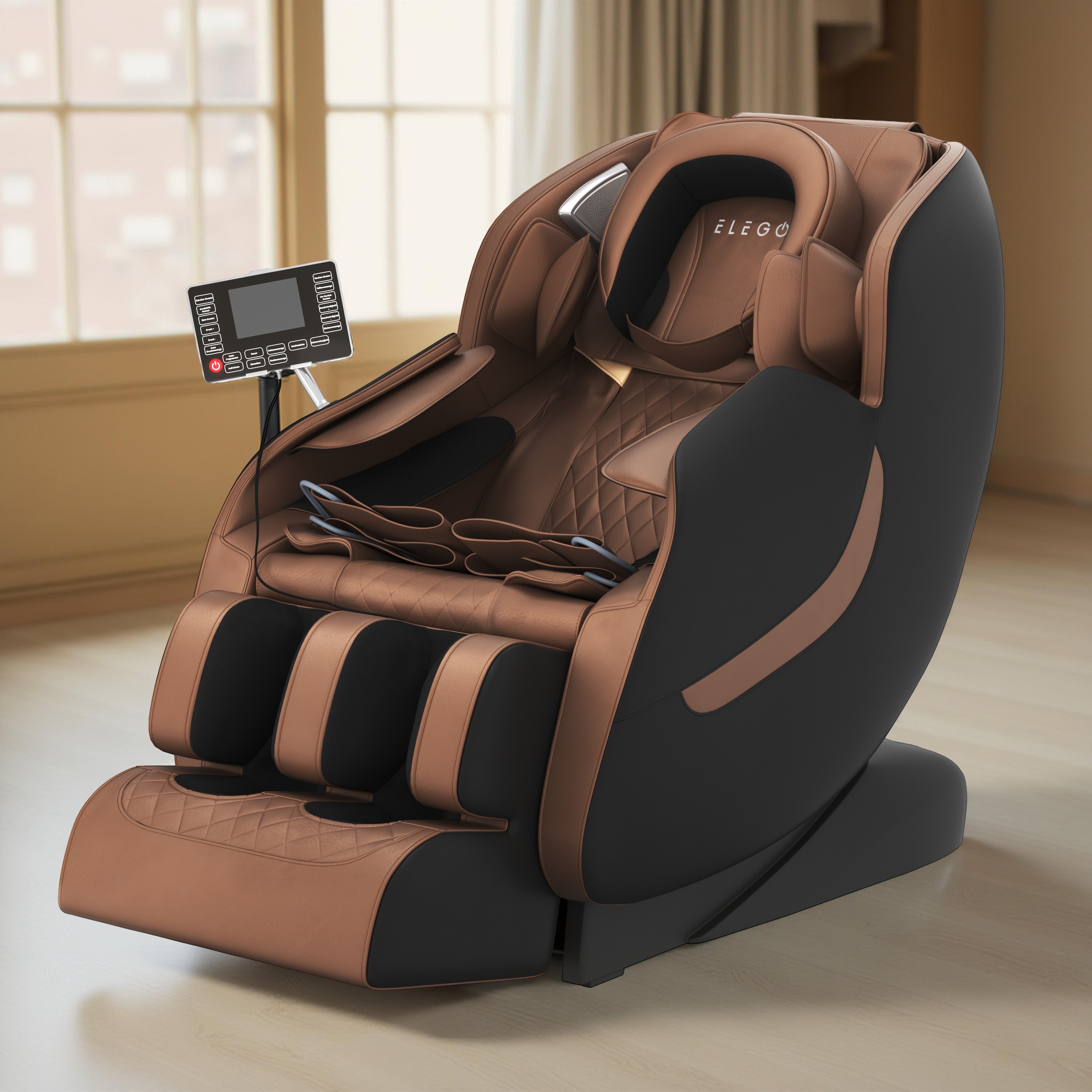 Massagesessel REVIO braun/schwarz