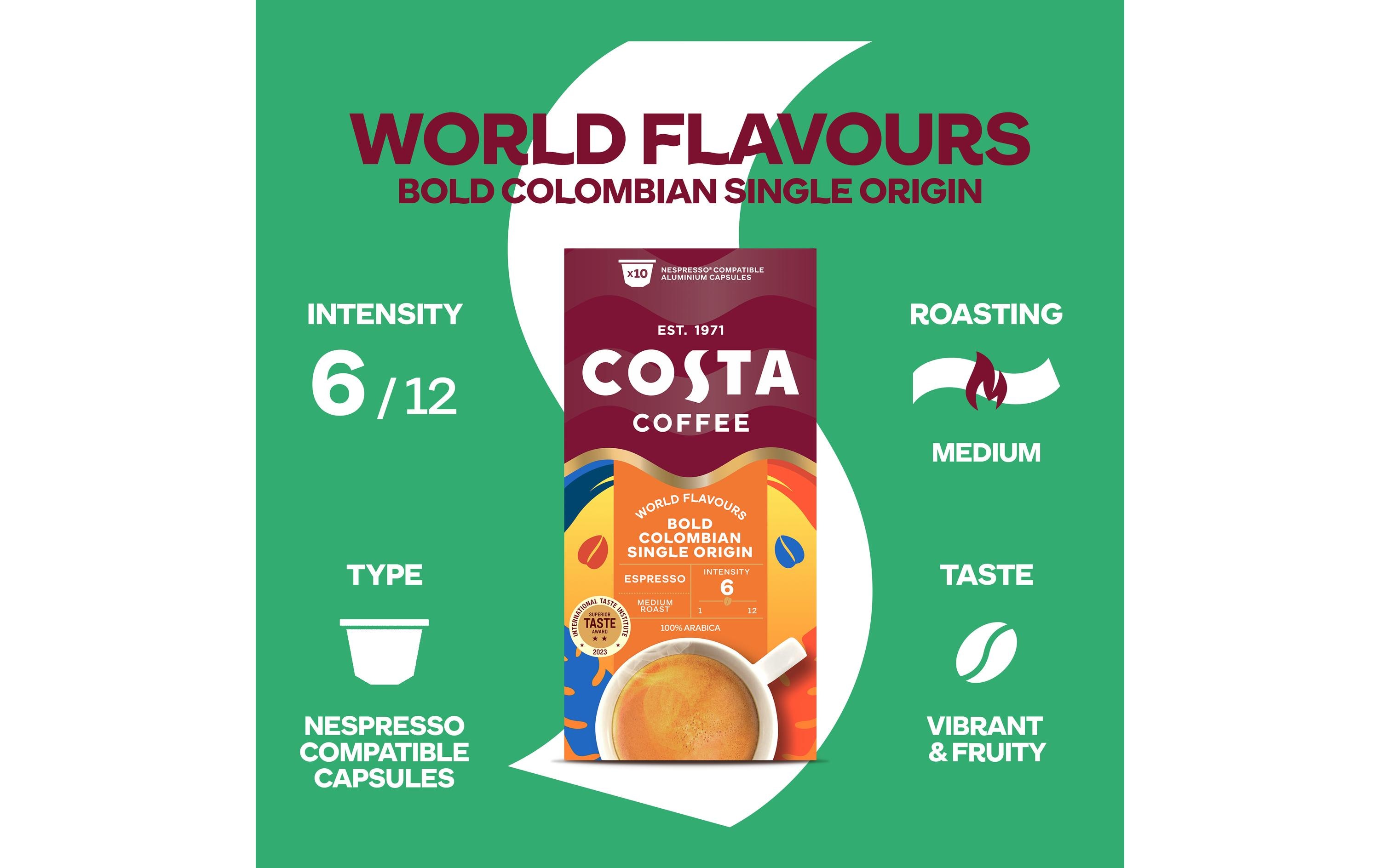 Kaffeekapseln Colombian Espresso 100 StückKaffeekapseln für Espresso und Café au lait