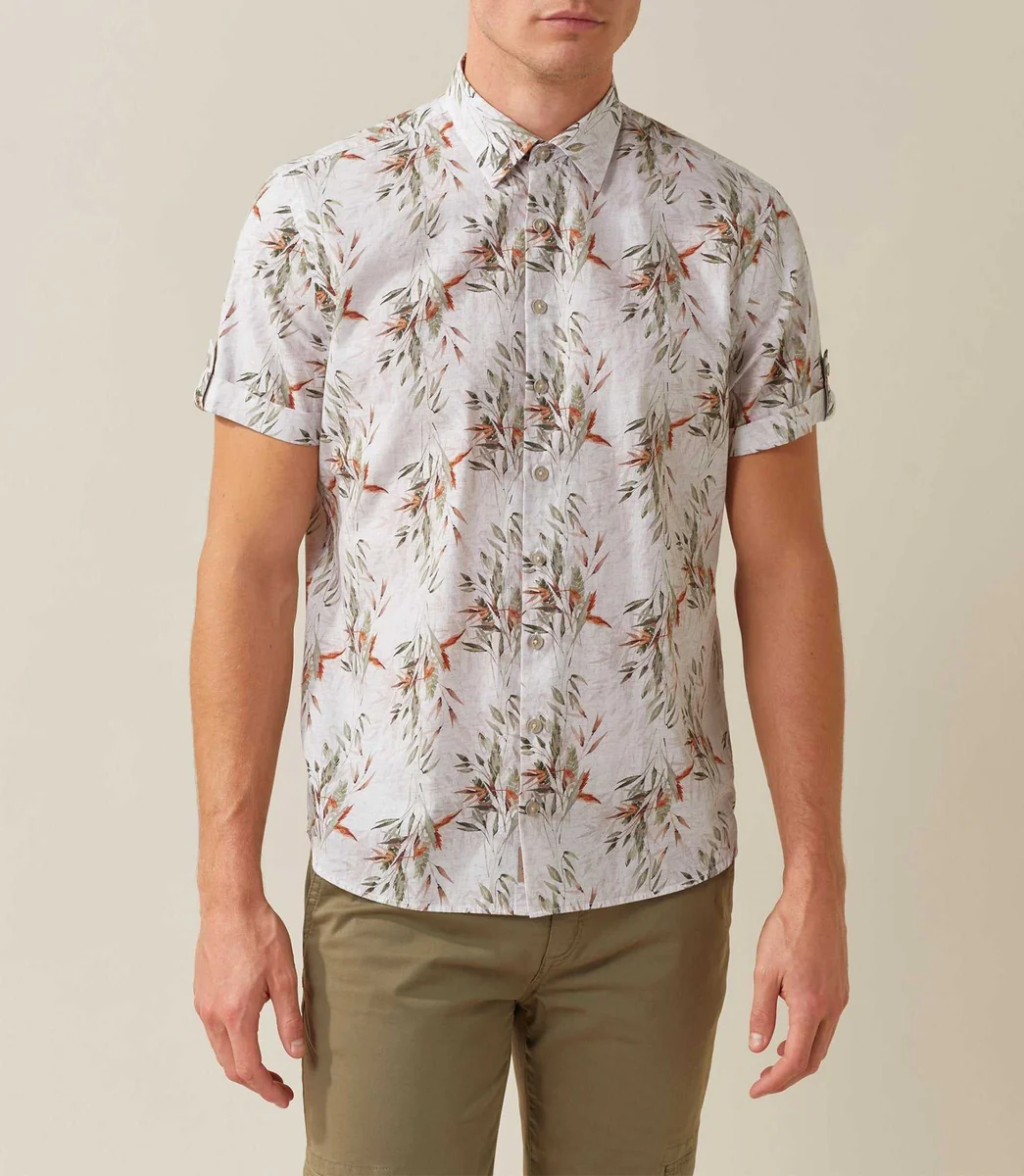 Chemise casual kaki 