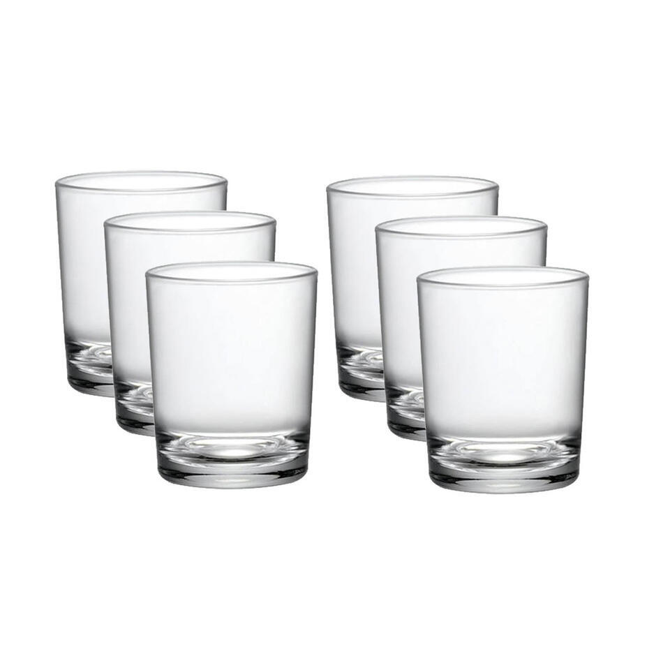 Shotglazen/borrelglazen - 6x - transparant - 50 ml - Caravelle