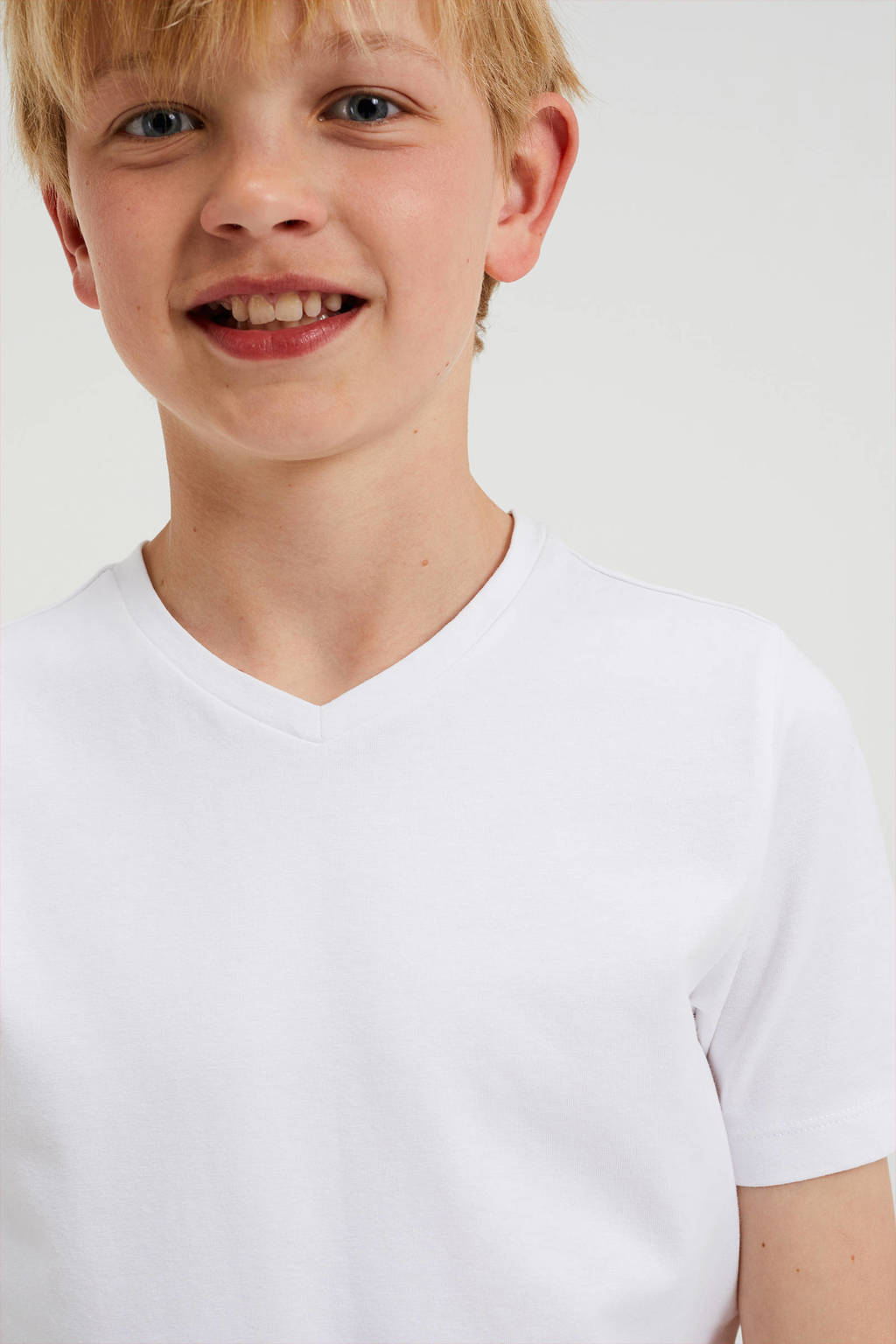 WE Fashion T-shirt set van 2 wit