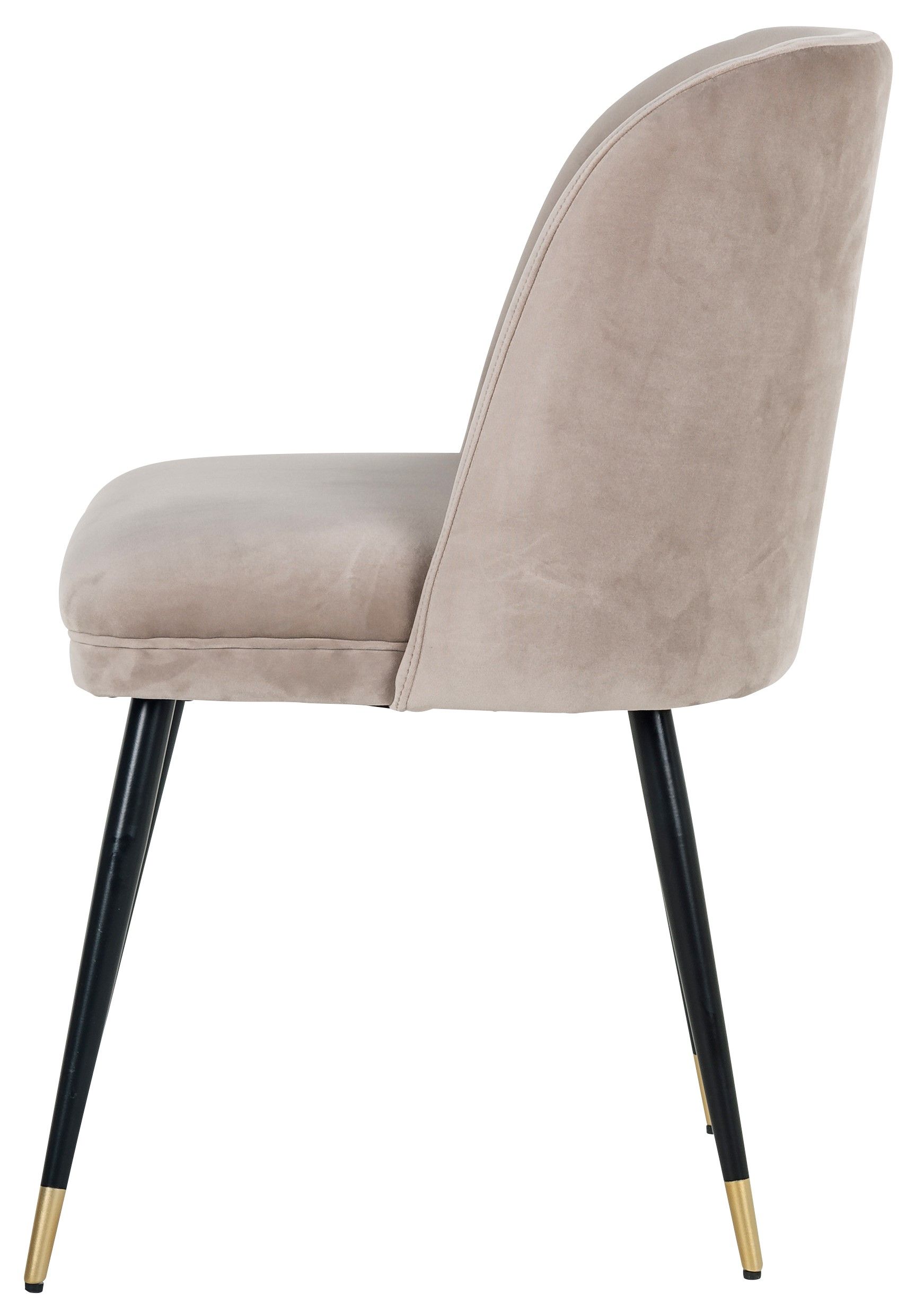 Eetkamerstoel 210854 Khaki Velvet Alicia B51 x D60 x H82 cm