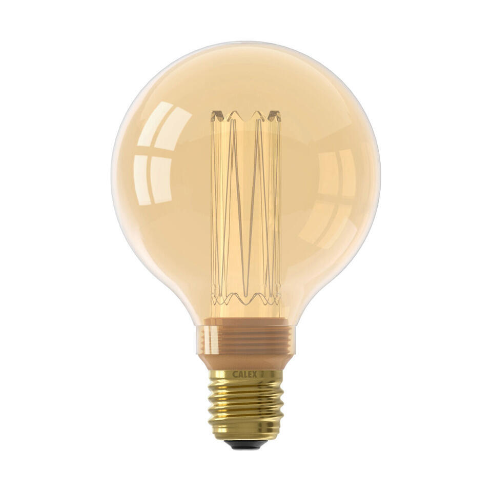 Led Glassfiber G95 E27 Goud