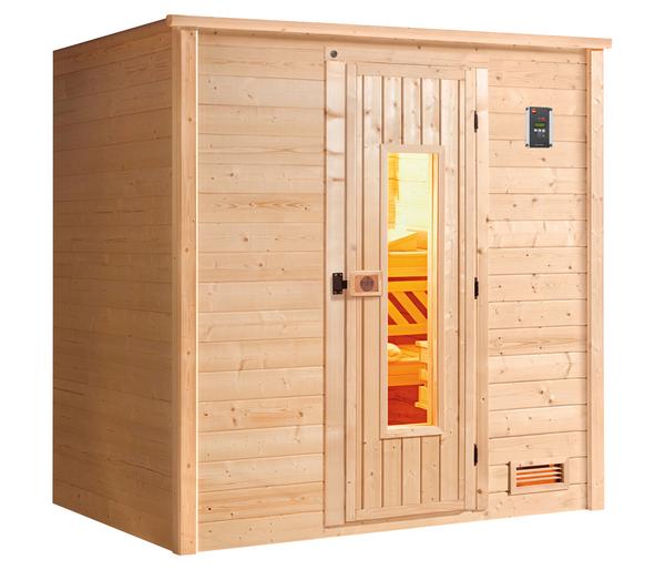 Weka Sauna Bergen mit Holztür