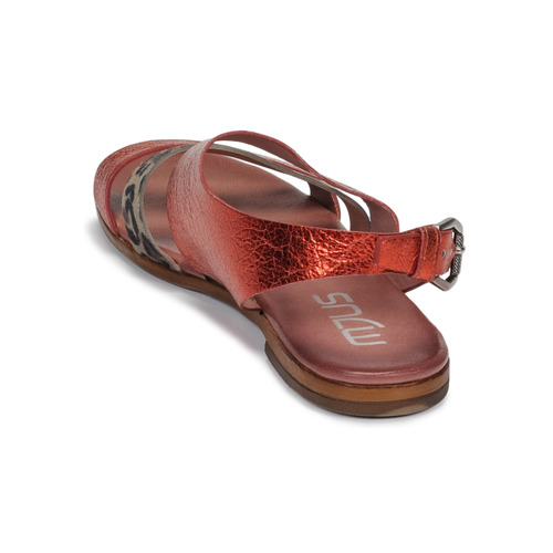 Mjus - CHAT BUCKLE - Rouge / Léopard