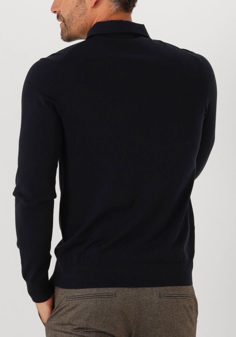 donkerblauwe profuomo trui polo onepiece luxury basic