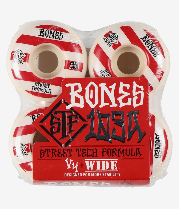 Bones STF V4 Series VI Rollen (white red) 53mm 103A 4er Pack