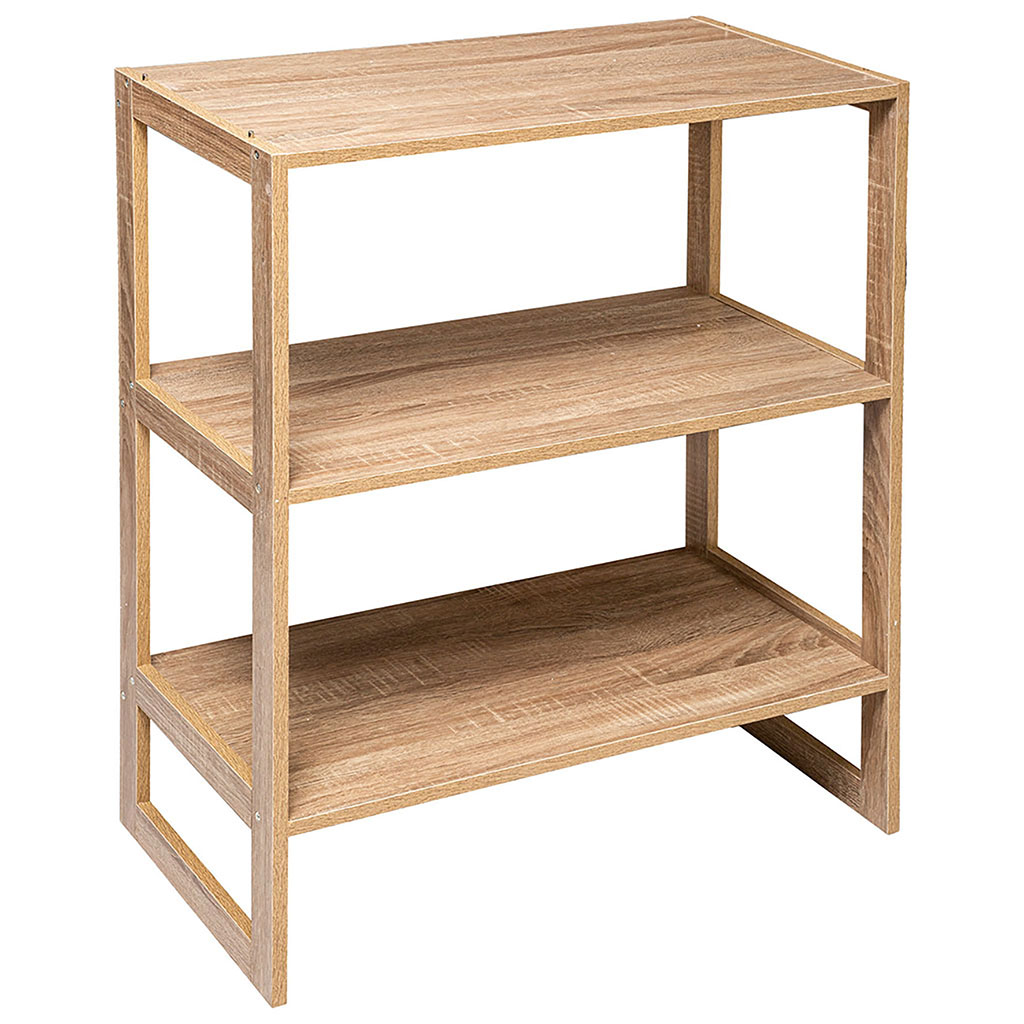 Étagère 4 casiers Mix'n modul bois naturel  36.5x88.5x10.5cm