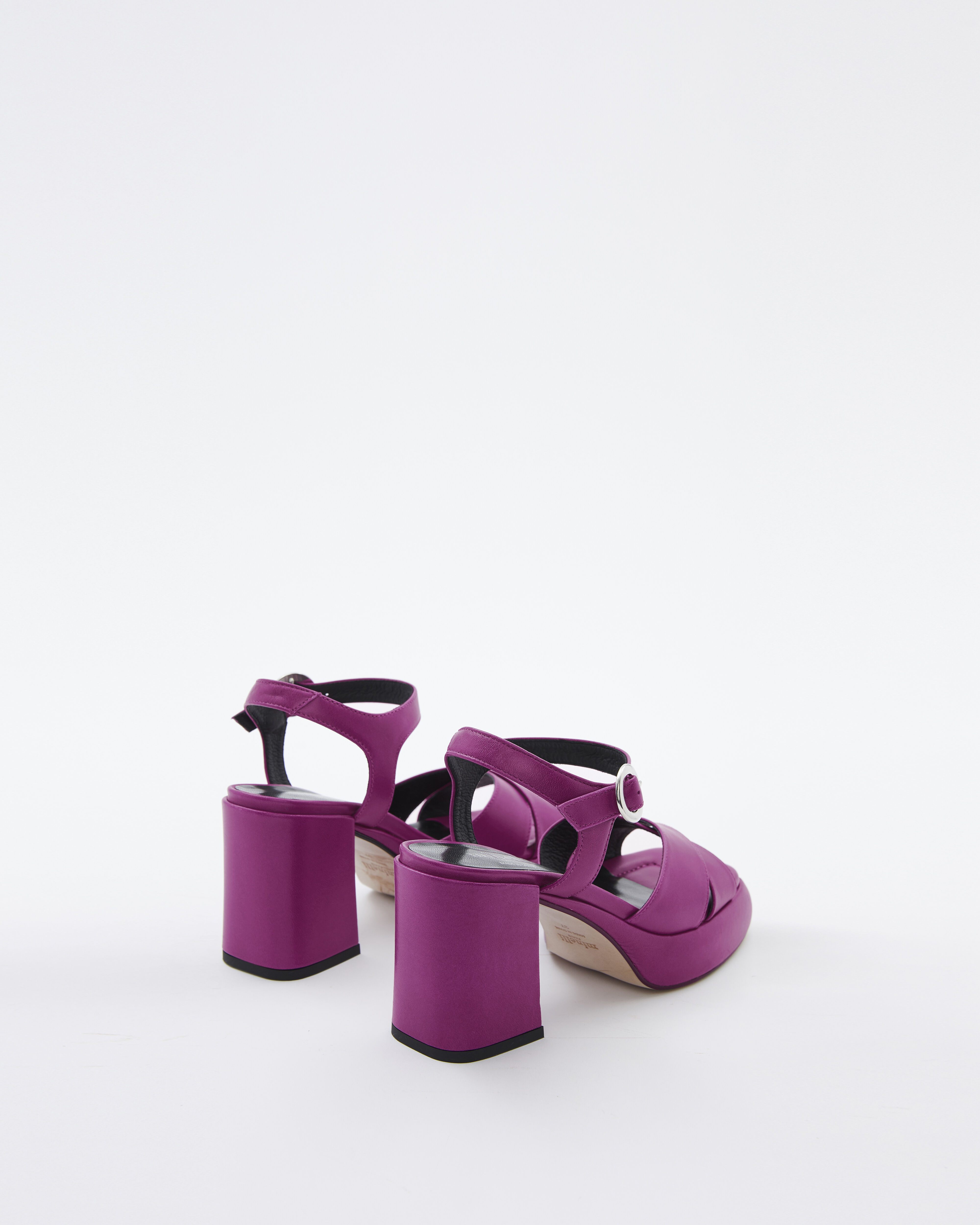 SANDALE à TALON AGERADAN Fuchsia