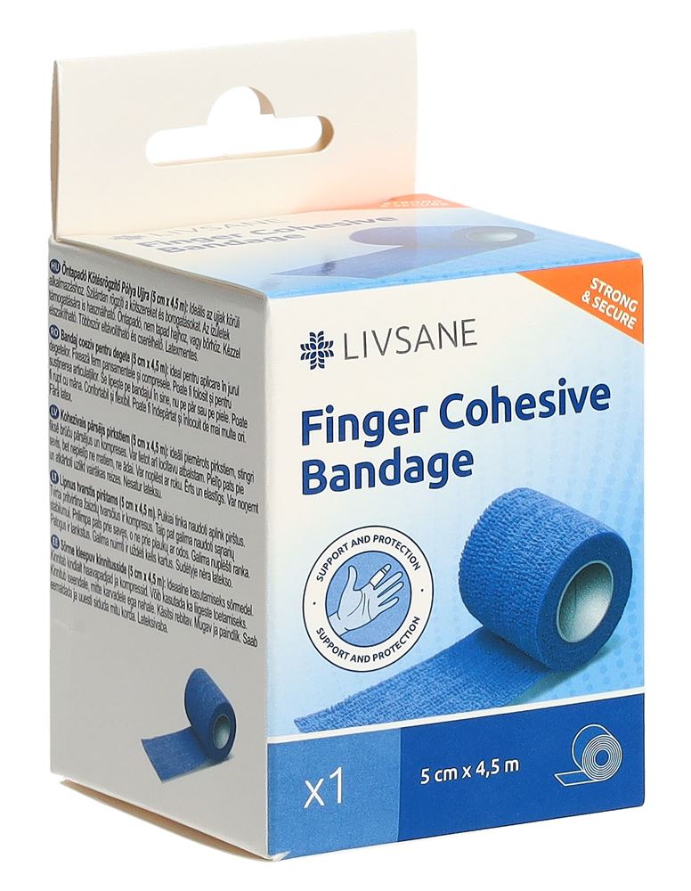 LIVSANE Fingerverband Pfl 5cmx4.5m selbsthaftend 1 Stk