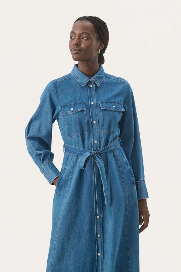 Part Two PolenkaPW DR Medium blue denim