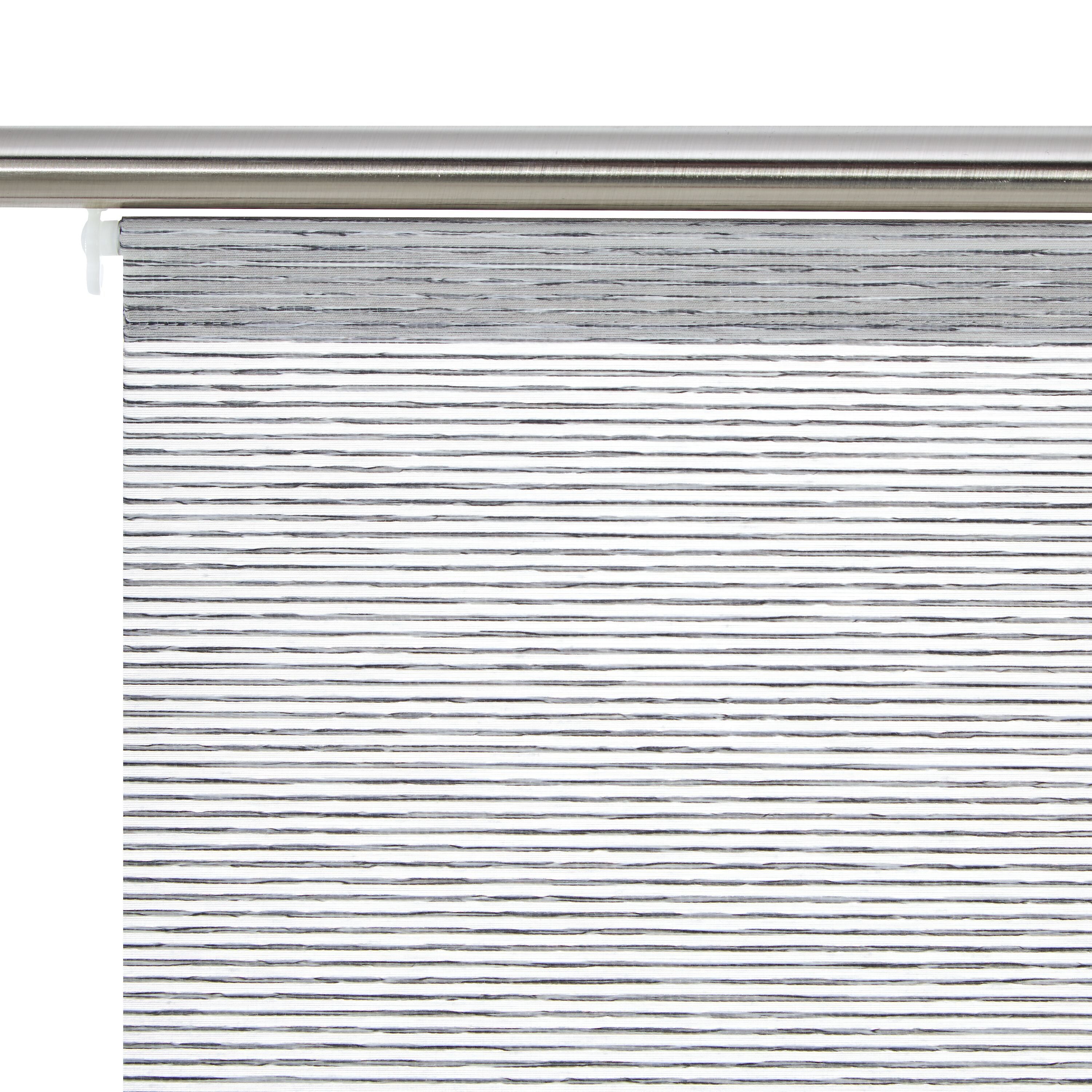 HELENI Flächenvorhang - Grau / B: 60.0 cm x H: 245.0 cm