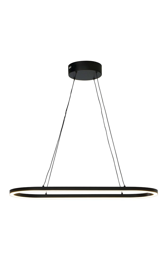 Oda taklampe Oval 75x30cm LED svart