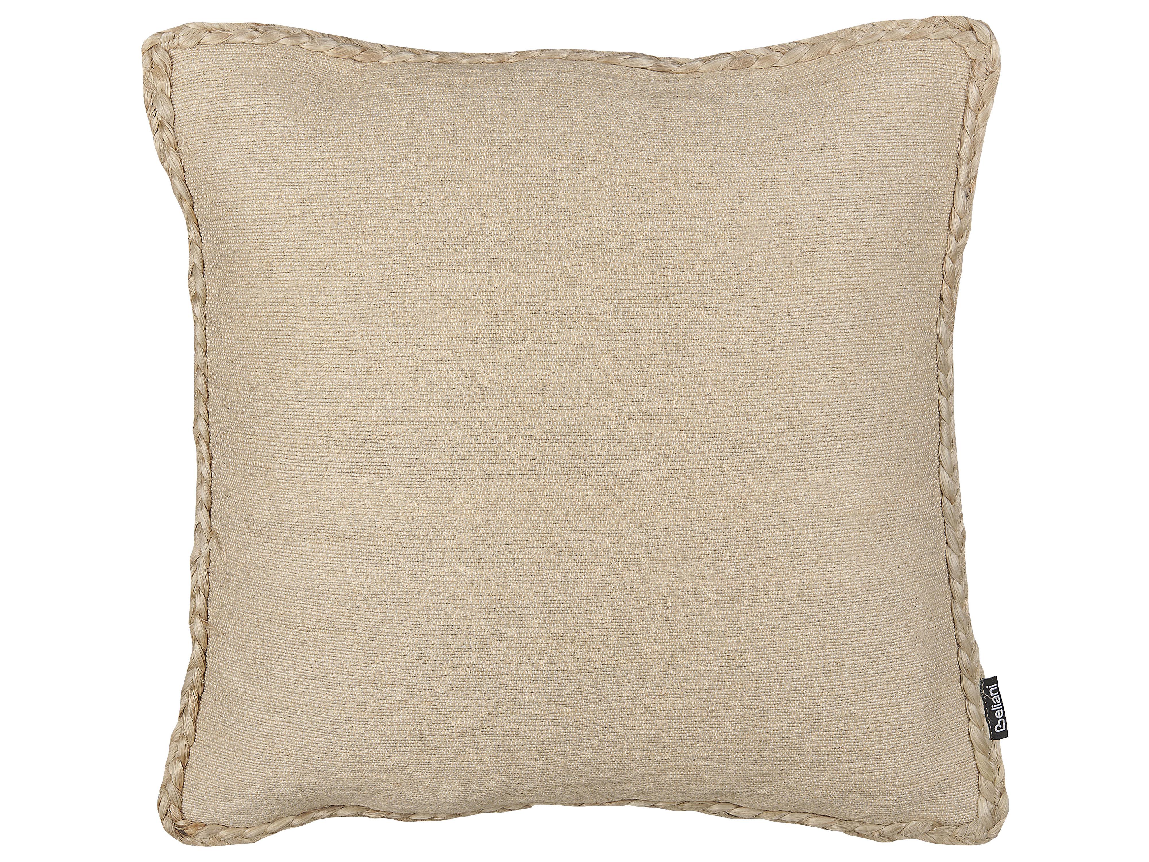 Set van 2 sierkussens ELLIOTTIA Jute 45 x 45 cm Beige effen