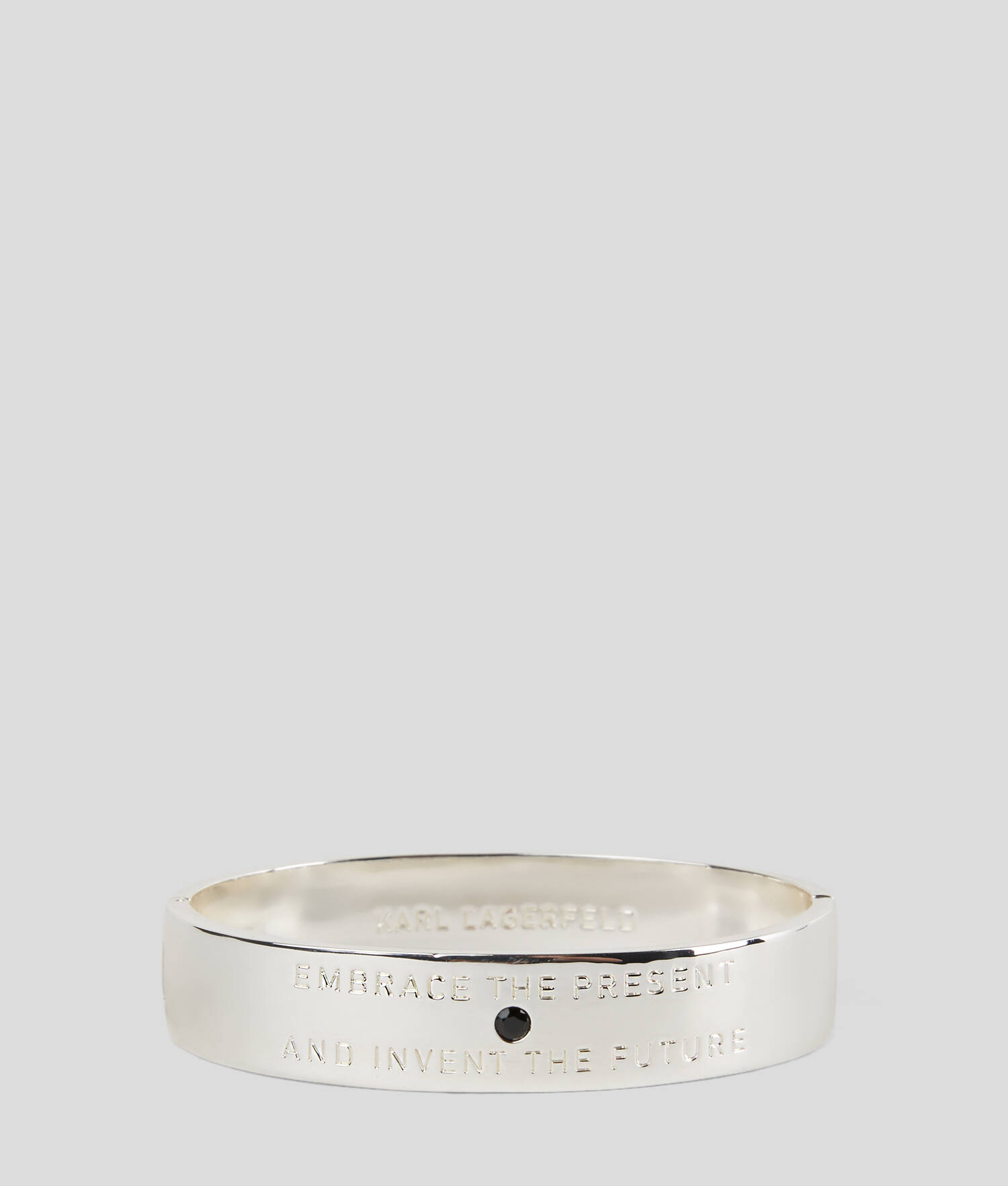BRACELET AVEC CITATION KARL - Argent