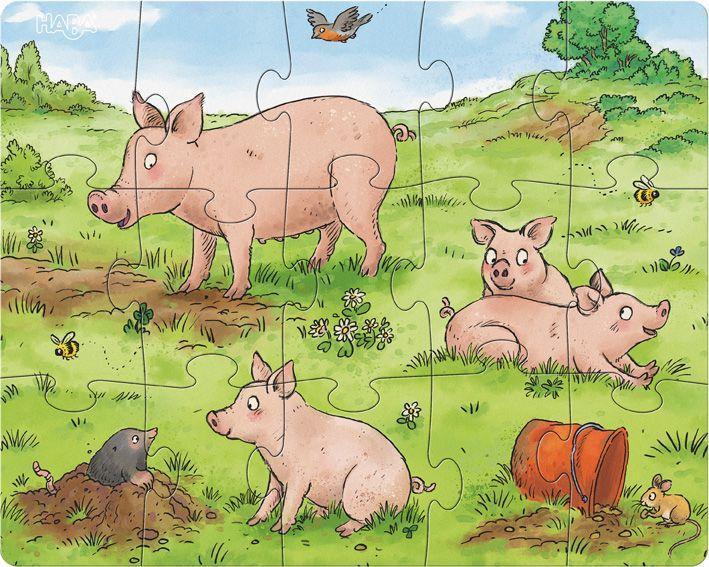 Puzzle BAUERNHOFKINDER 12/15/18-teilig