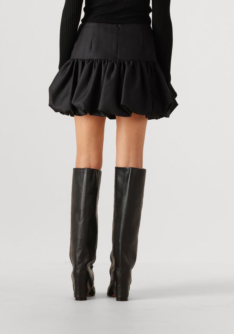 zwarte herskind minirok laja wool skirt