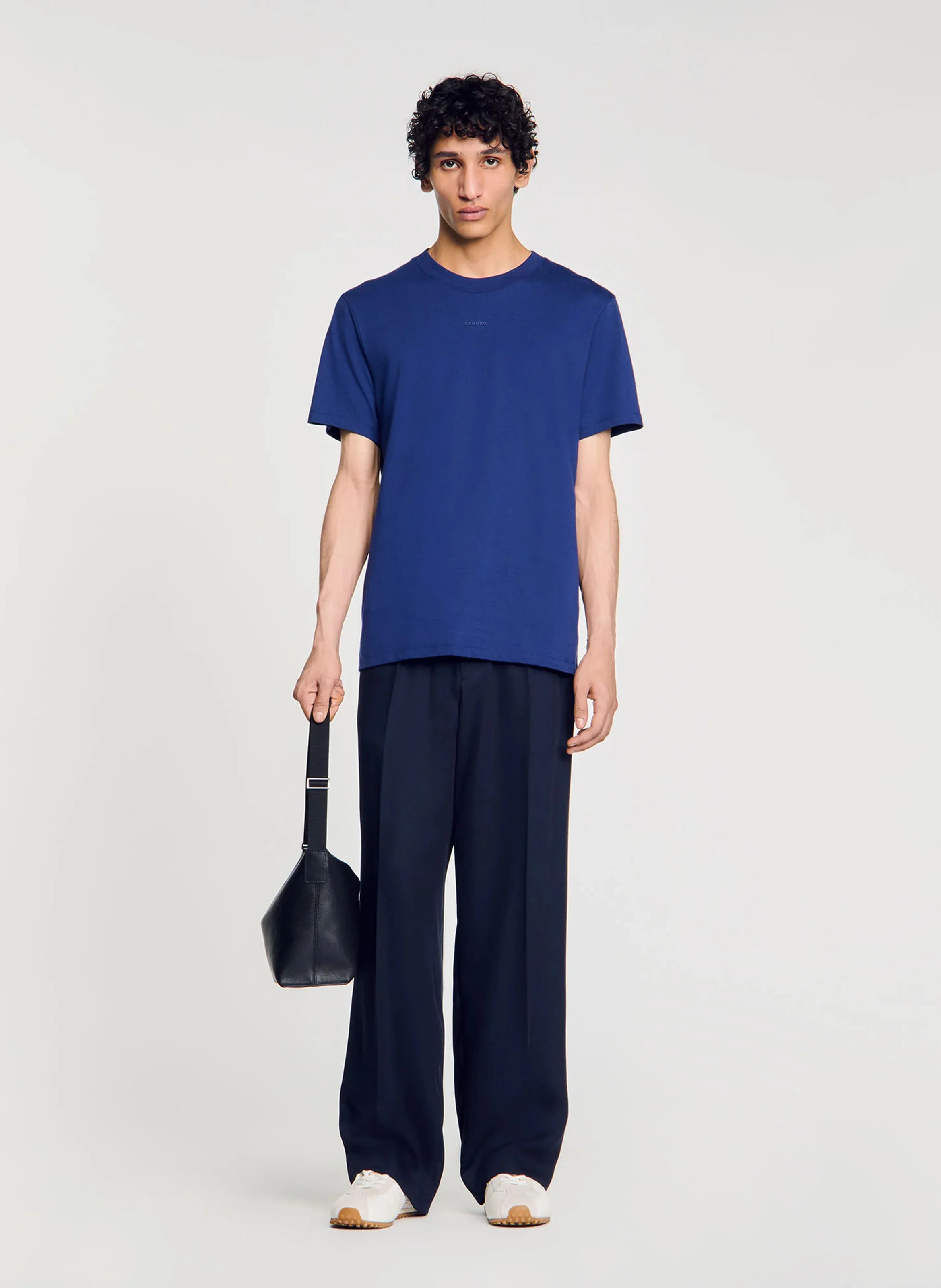 Tee-shirt droit en coton | Bleu