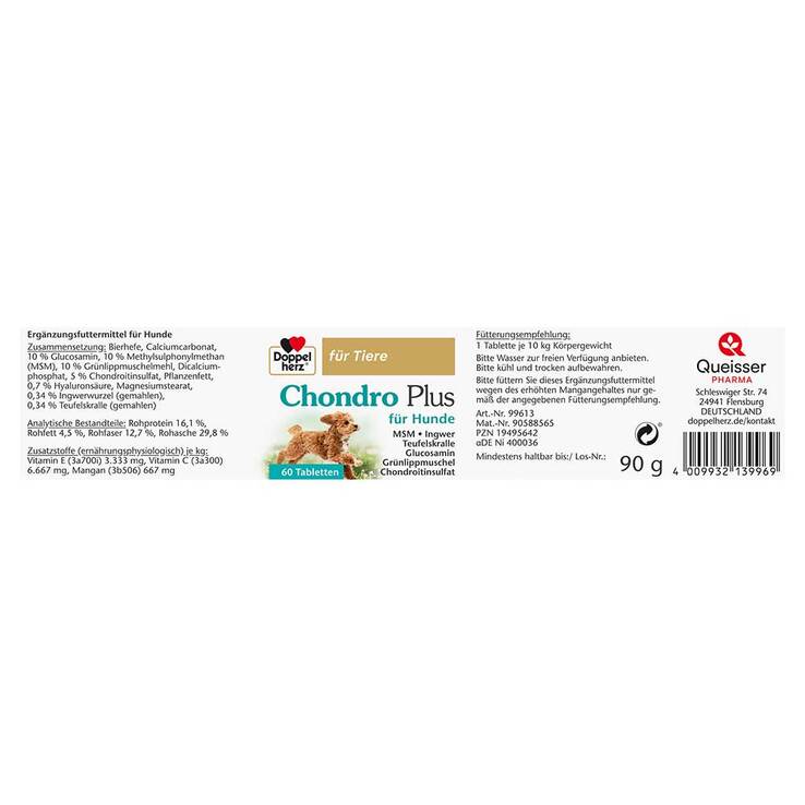 Doppelherz für Tiere Chondro Plus Tabletten für Hunde, 60 St
