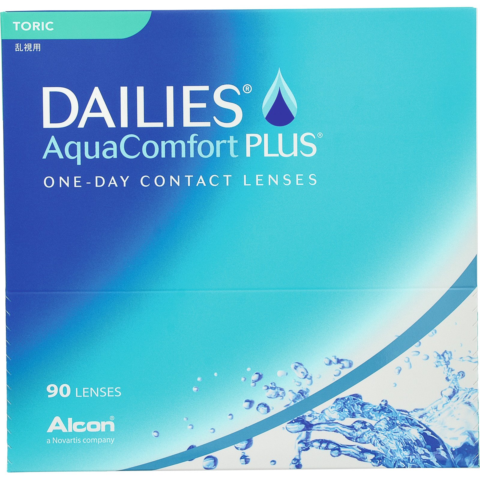 Dailies Aqua Comfort Plus Toric 90 Tages-Kontaktlinsen Zylinder -1.25, 90, -2.50